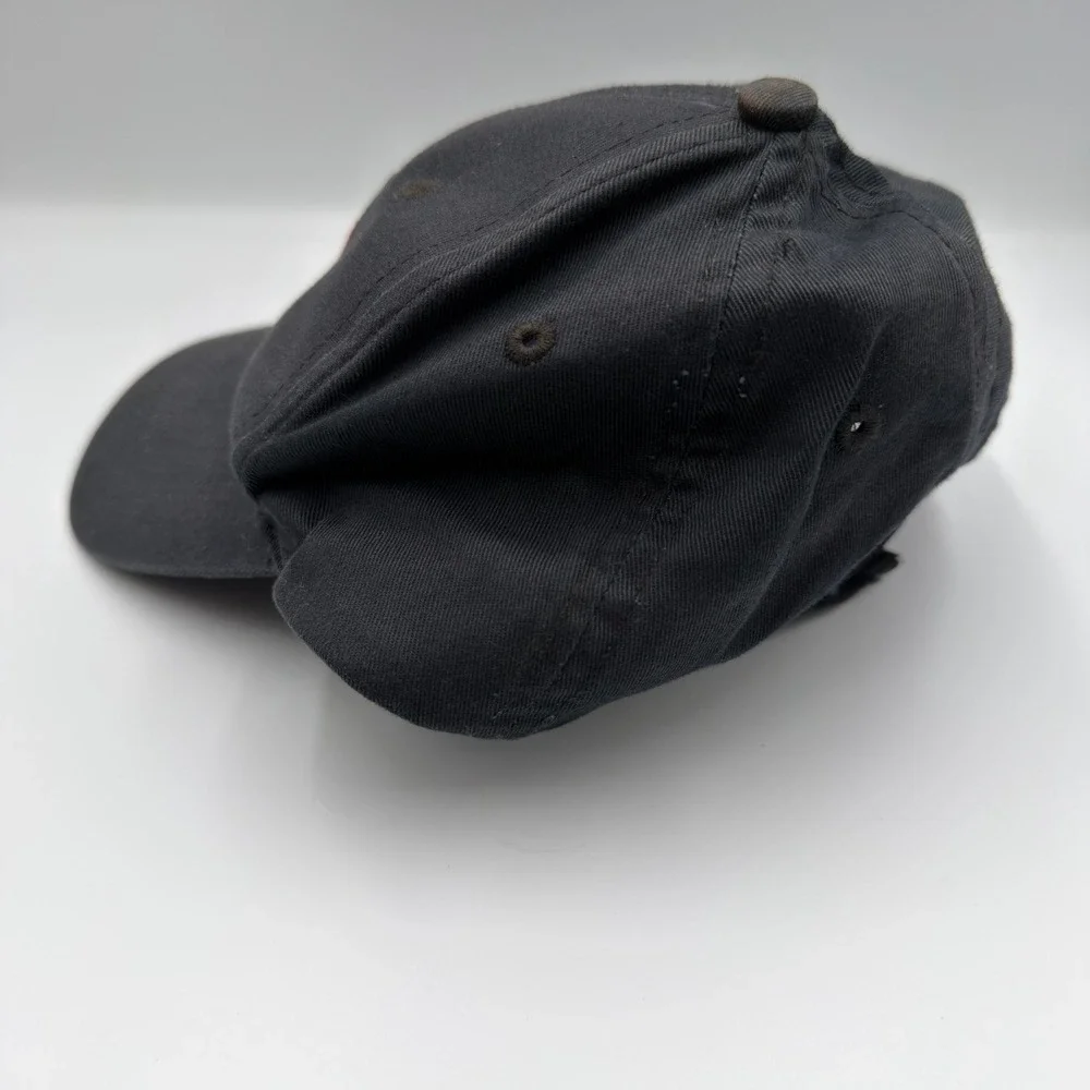 Youth Peterbilt Baseball Hat Black Red Oval Logo Trucker Cap Adjustable Strap
